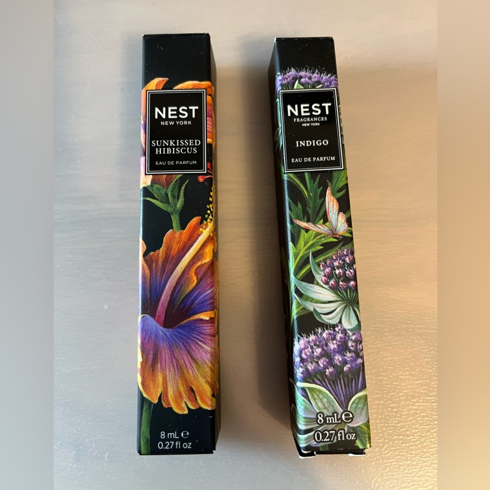 Two travel size Nest Fragrances, 8ml each, sprayed only once.